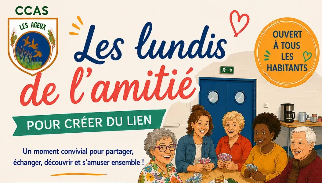 Lire la suite de l'actualité CCAS – LES LUNDIS DE L&rsquo;AMITIE